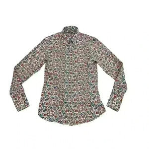 MIU MIU Floral Pattern Button Down long Sleeve Shirt Size  38/15